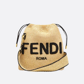 FENDI SACK PIENI KUDOTTU OLKIKASSU BEIGEN VÄRINEN