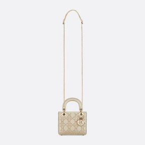 MINI LADY DIOR MIT PERLENSTICKEREI