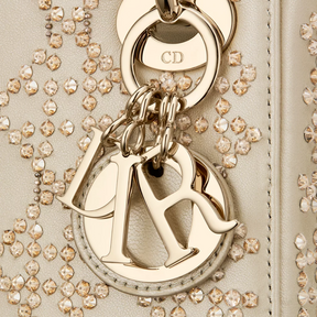 MINI LADY DIOR MIT PERLENSTICKEREI