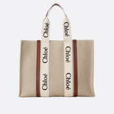 GRAND SAC WOODY EN LIN PAR CHLOÉ
